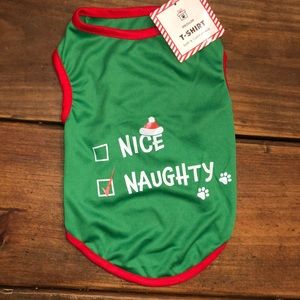 Nice or Naughty Christmas Doggie Tshirt